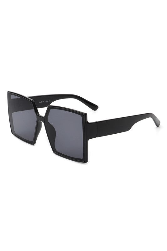 Gafas de sol de moda de gran tamaño, grandes, con parte superior plana y cuadradas