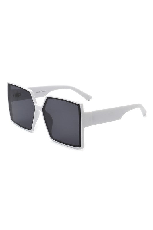 Gafas de sol de moda de gran tamaño, grandes, con parte superior plana y cuadradas