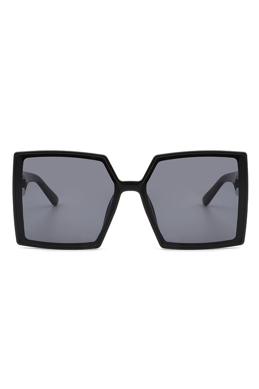 Gafas de sol de moda de gran tamaño, grandes, con parte superior plana y cuadradas