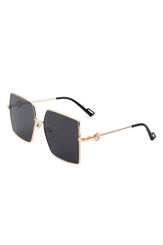 Occhiali da sole grandi quadrati oversize flat top alla moda