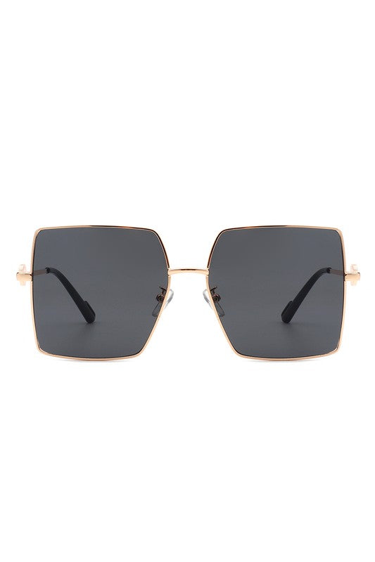 Occhiali da sole grandi quadrati oversize flat top alla moda