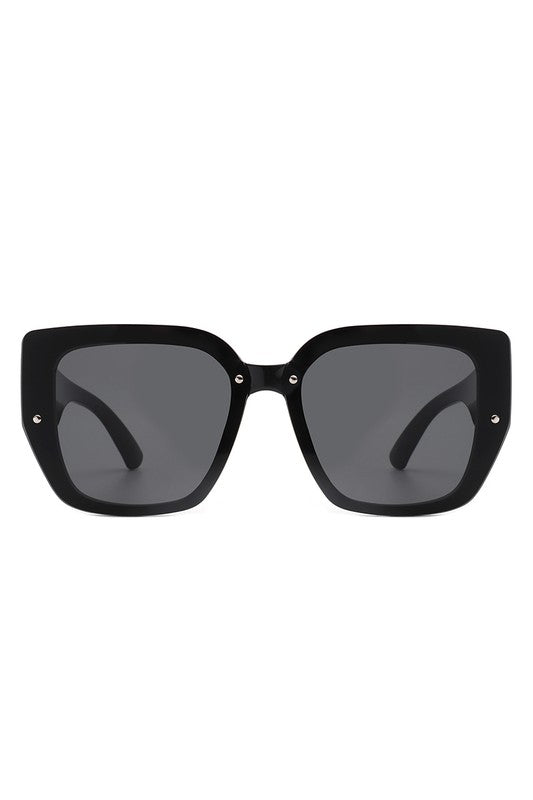 Square Tinted Oversize Chunky Fashion Sunglasses