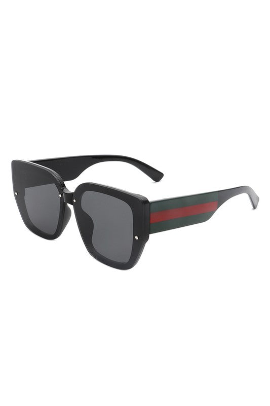 Square Tinted Oversize Chunky Fashion Sunglasses