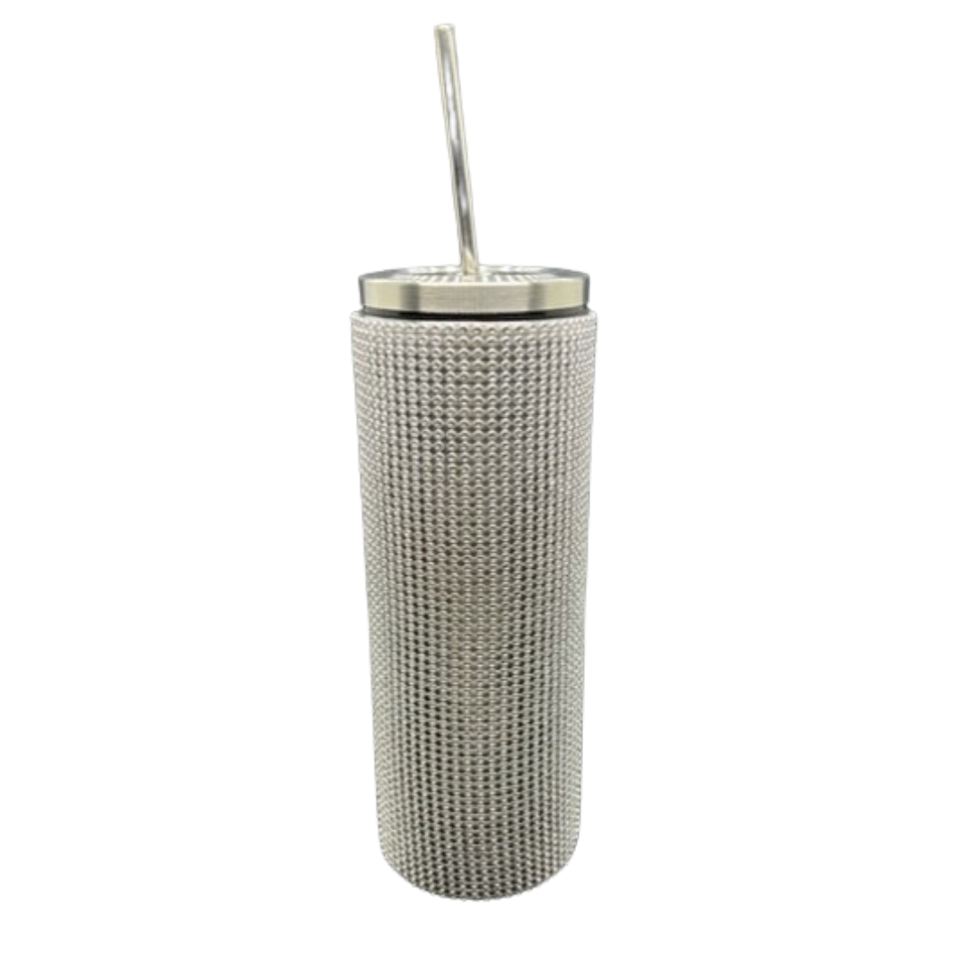 Sparkling Insulated Tumbler with Straw - 20 oz.