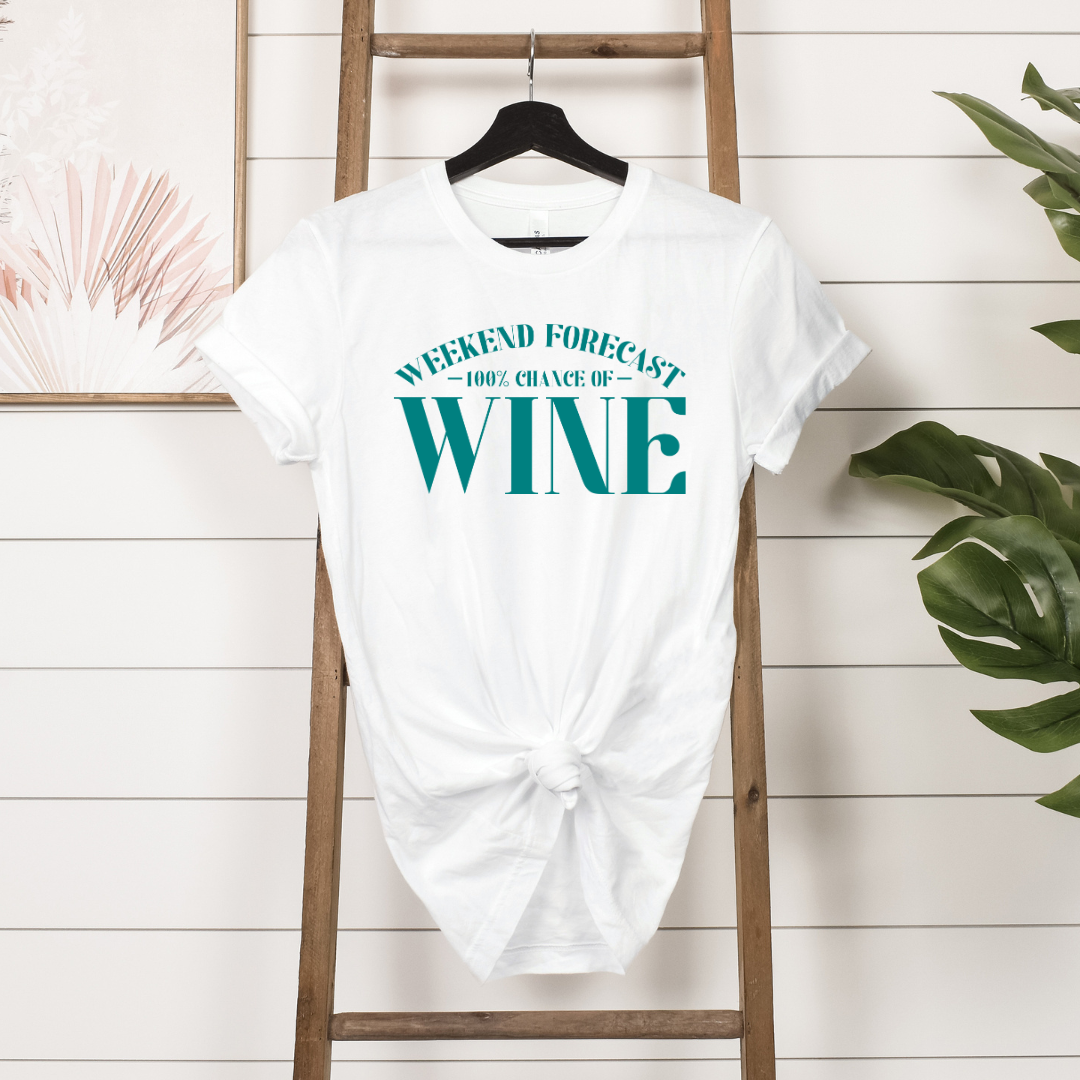 Weekend Forecast T-shirt - Teal
