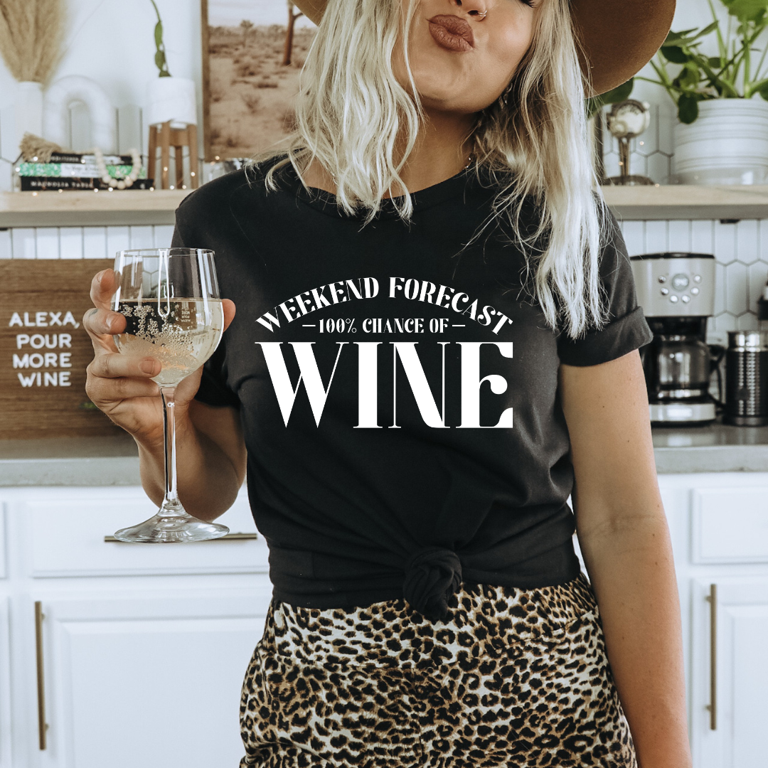 Weekend Forecast T-shirt - Black/White