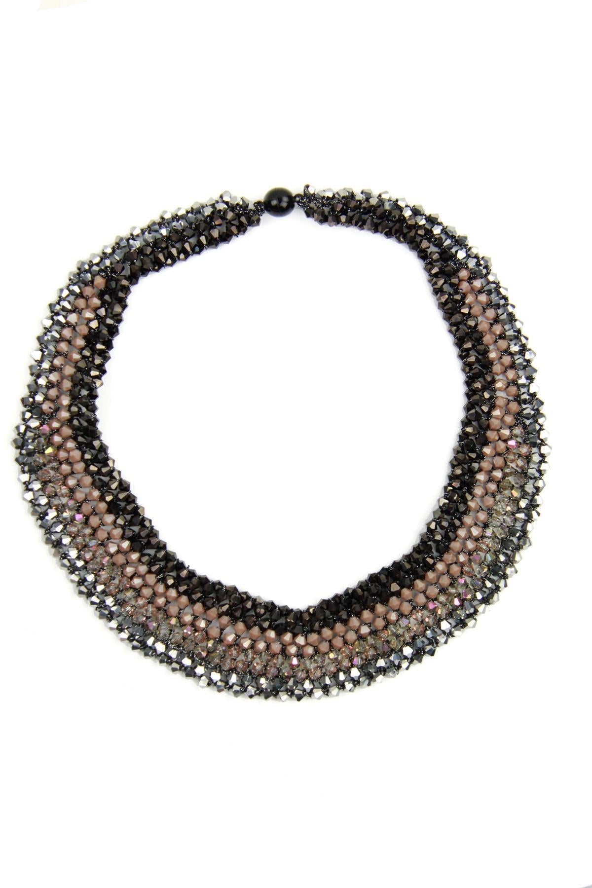 Collana con colletto in mosaico