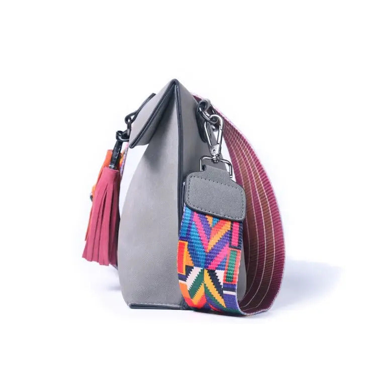Borsa a tracolla Boho con nappe