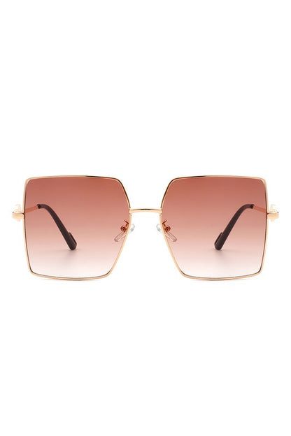 Occhiali da sole grandi quadrati oversize flat top alla moda