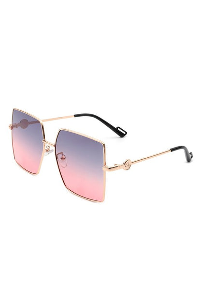Occhiali da sole grandi quadrati oversize flat top alla moda