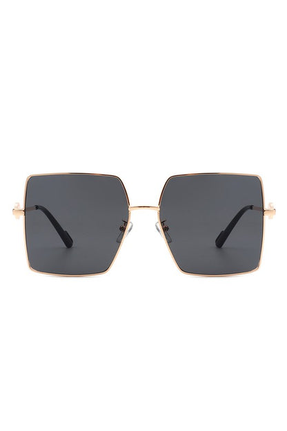 Occhiali da sole grandi quadrati oversize flat top alla moda