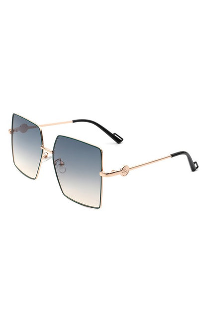 Occhiali da sole grandi quadrati oversize flat top alla moda