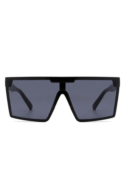 Gafas de sol cuadradas de gran tamaño con parte superior plana y moda para mujer