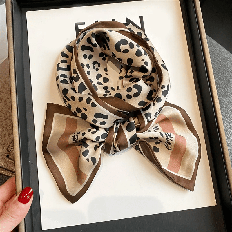 Luxury Ribbon Pattern Silk Fashion Scarf