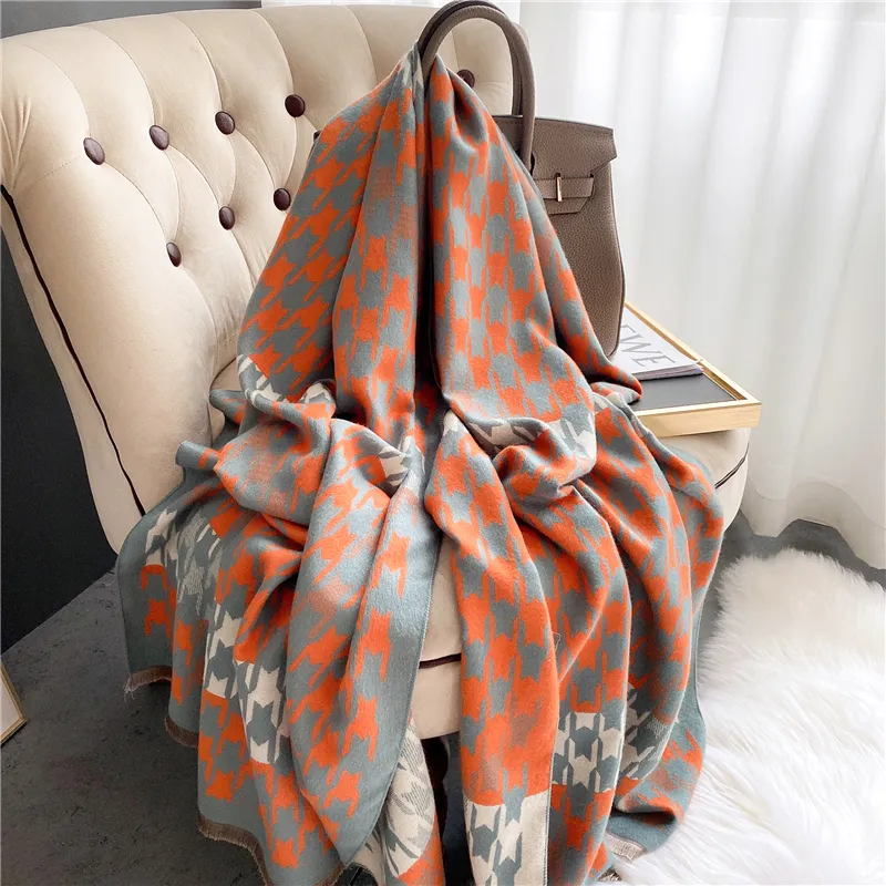 Luxury Soft Artisan Plaid Reversible Wrap