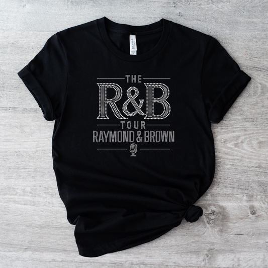 R&B Tour Crystal Rhinestone Shirt Raymond & Brown Inspired Concert Tee