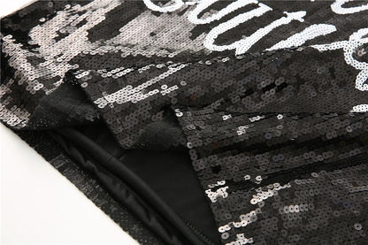 IT'S MY BIRTHDAY SEQUIN T-SHIRT DRESS SPATE Boutique IT'S MY BIRTHDAY SEQUIN T-SHIRT DRESS SPATE Boutique