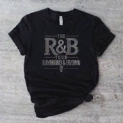 R&B Tour Rhinestone Concert Shirt | Bling Tee Inspired by Raymond & Brown