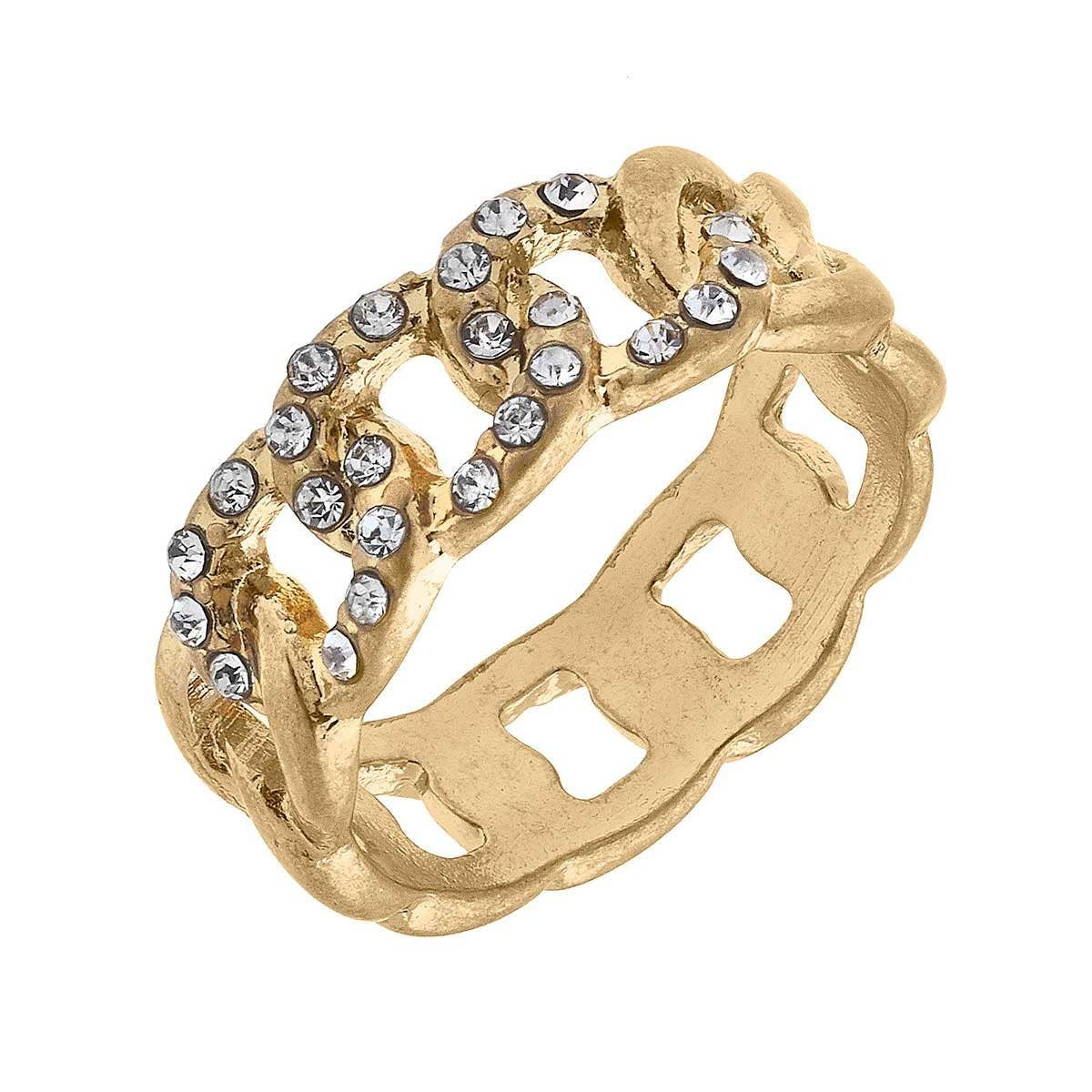 Anello a catena Colbie Pavé