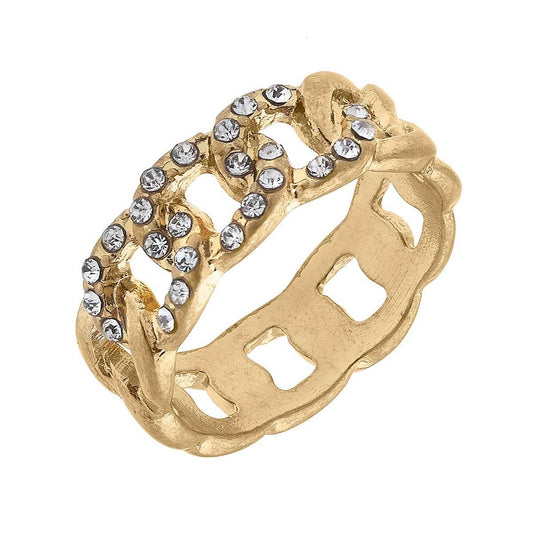 Colbie Pavé Chain Link Ring