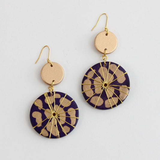 Purple Azalea Earrings
