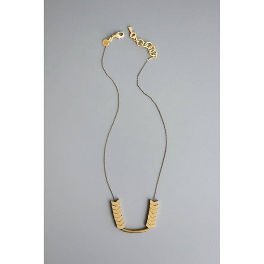 Brass Arrow Necklace