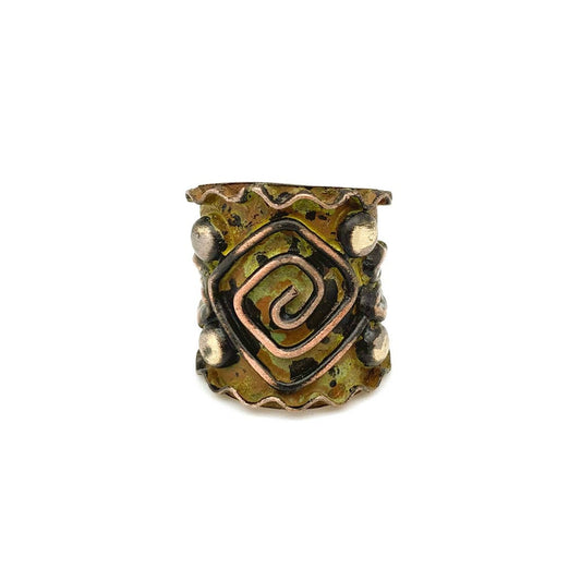 Anillo de pátina de cobre - Verde claro