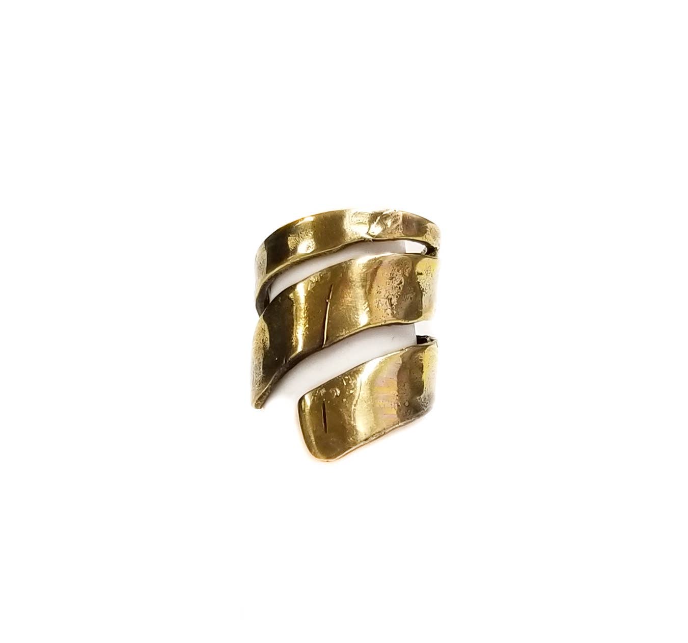 Handmade Bronze Spiral Ring