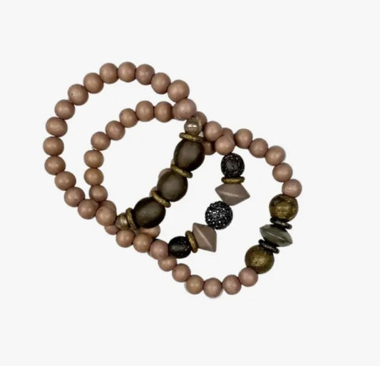 Trio Stack Bracelet - Pava